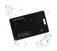 Philicoco Wallet Tracker Card Compatible with Find My for iOS Devices | 1.8mm Ultra-Slim Wireless Rechargeable IPX8 Waterproof Audible Alerts Left Behind Reminder Travelers Everyday Carry