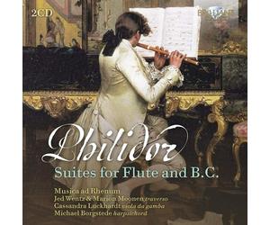 PHILIDOR:SUITES FOR FLUTE AND B.C. 2 CD NEW PHILIDOR,PIERRE DANICAN