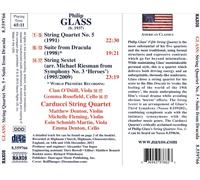 PHILIP GLASS: STRING QUARTET NO. 5; SUITE FROM DRACULA; STRING SEXTET NEW CD