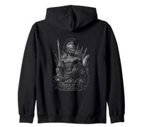 Philip II Of Macedon Ancient Greek Warrior King Zip Hoodie