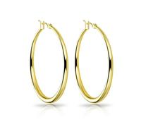 Philip Jones 18k Gold Plated 40mm Hoop Earrings