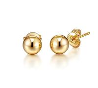 Philip Jones 18k Gold Plated Ball Stud Earrings