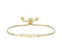 Philip Jones 18k Gold Plated Nan Bracelet Created with Zircondia® Crystals