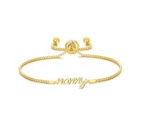 Philip Jones 18k Gold Plated Nanny Bracelet Created with Zircondia® Crystals