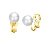 Philip Jones 18k Gold Plated Pearl Clip On Earrings