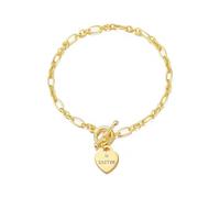 Philip Jones 18k Gold Plated Sister Charm Bracelet Created with Zircondia® Crystals
