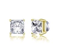 Philip Jones 18k Gold Plated Square Magnetic Clip On Stud Earrings Created with Zircondia® Crystals