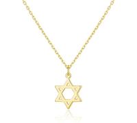 Philip Jones 18k Gold Plated Star of David Necklace