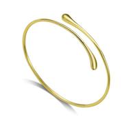 Philip Jones 18k Gold Plated Teardrop Bangle
