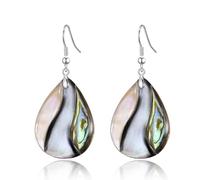 Philip Jones Abalone Shell Pear Drop Earrings