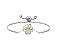 Philip Jones Daisy Crystal Friendship Slider Bracelet Created with Zircondia® Crystals