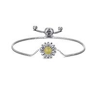 Philip Jones Daisy Friendship Bracelet Created with Zircondia® Crystals