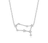 Philip Jones Gemini Star Sign Zodiac Constellation Necklace with Zircondia® Crystals