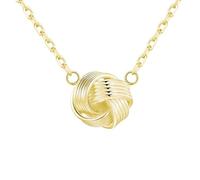 Philip Jones Gold Plated Love Knot Necklace
