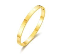 Philip Jones Gold Plated Stainless Steel Polished Bangle (7 Inch)