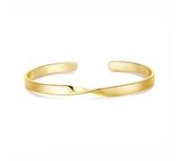 Philip Jones Gold Plated Twist Cuff Bangle