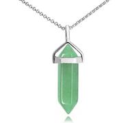 Philip Jones Green Aventurine Genuine Gemstone Necklace