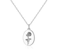 Philip Jones July Birth Flower Water Lily Necklace