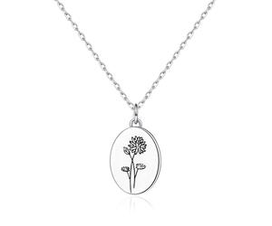 Philip Jones July Birth Flower Water Lily Necklace
