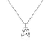 Philip Jones Kid's Sterling Silver Letter A Initial Necklace