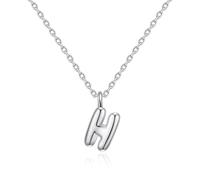 Philip Jones Kid's Sterling Silver Letter H Initial Necklace