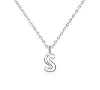 Philip Jones Kid's Sterling Silver Letter S Initial Necklace