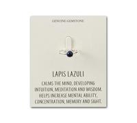 Philip Jones Lapis Adjustable Ring with Quote Card