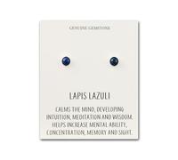 Philip Jones Lapis Stud Earrings with Quote Card