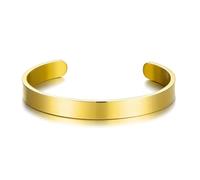 Philip Jones Men's Gold Plated Stainless Steel Cuff Bracelet