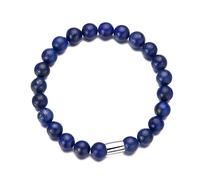Philip Jones Men's Lapis Lazuli Gemstone Stretch Bracelet