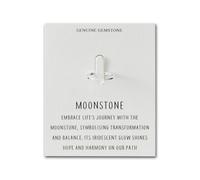 Philip Jones Moonstone Adjustable Ring with Quote Card