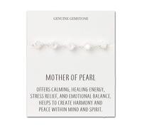Philip Jones Mother of Pearl Gemstone Bracelet with Quote Card