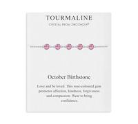 Philip Jones October Birthstone Bracelet Created with Tourmaline Zircondia® Crystals
