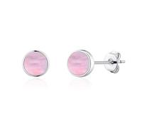Philip Jones Pink Mother of Pearl Stud Earrings