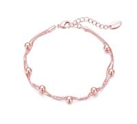 Philip Jones Rose Gold Plated Ball Bracelet