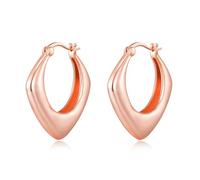 Philip Jones Rose Gold Plated Chunky Hoop Earrings