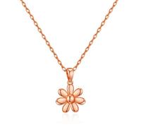 Philip Jones Rose Gold Plated Daisy Necklace