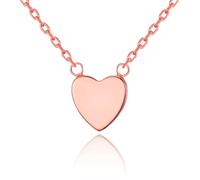 Philip Jones Rose Gold Plated Heart Necklace