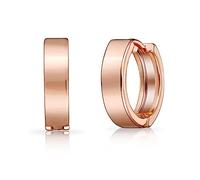 Philip Jones Rose Gold Plated Huggie Earrings