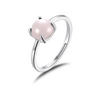 Philip Jones Rose Quartz Adjustable Ring