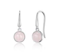 Philip Jones Rose Quartz Drop Earrings