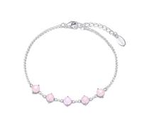 Philip Jones Rose Quartz Gemstone Bracelet