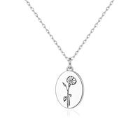 Philip Jones September Birth Flower Morning Glory Necklace