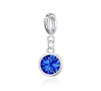 Philip Jones September (Sapphire) Birthstone Charm Created with Zircondia® Crystals
