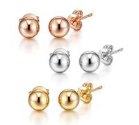 Philip Jones Set of Three Ball Stud Earrings