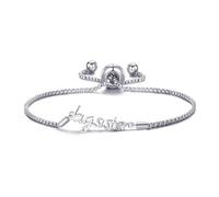 Philip Jones Silver Plated Big Sister Bracelet Created with Zircondia® Crystals