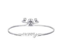 Philip Jones Silver Plated Nanny Bracelet Created with Zircondia® Crystals (Nanny Bracelet, 1)