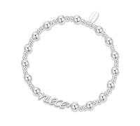 Philip Jones Silver Plated Niece Beaded Stretch Bracelet