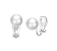 Philip Jones Silver Plated Pearl Clip On Earrings