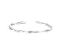 Philip Jones Silver Plated Spiral Cuff Bangle